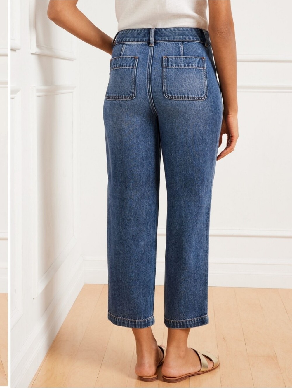 Talbots Summerweight Straight Leg Ankle Jean Sz 8P - Picture 4 of 12